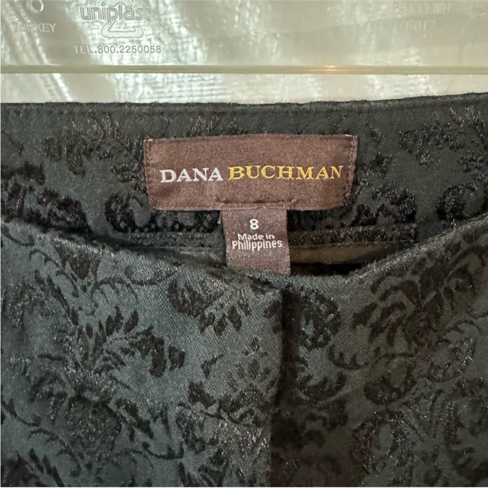 Dana Buchman Black Textured Trousers - Picture 4 of 5